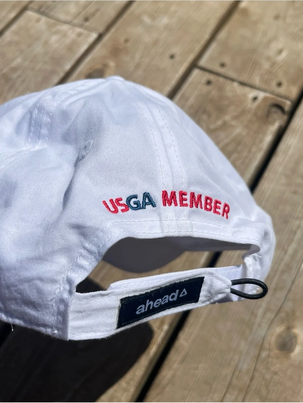 123rd U.S. Open LACC Ahead Hat Cap Strap Back Mens One Size White Golf USGA